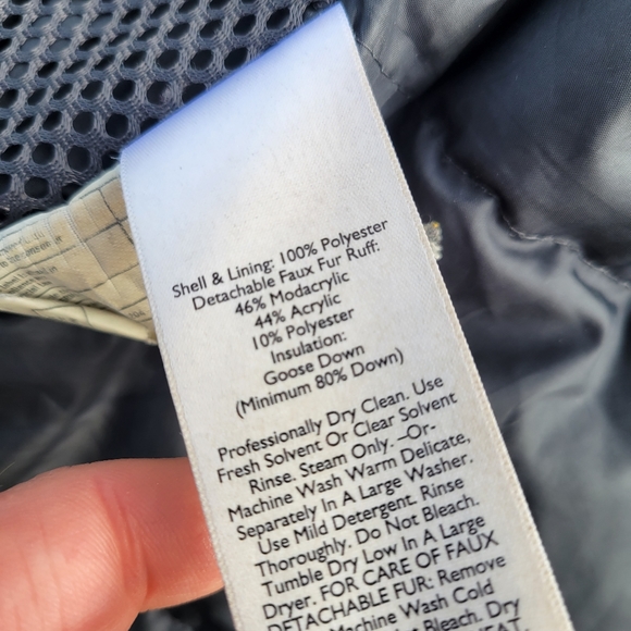 Eddie Bauer 650 Goose Down Parka Heavy Duty Winter Jacket Medium Mens - Picture 3 of 9